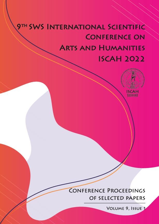 Proceedings ISCAH 2022 / Vol 9, Issue 1 / ISSN 2682-9940