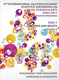 Proceedings SGEM 2017 / Book3 / ISSN 2367-5659