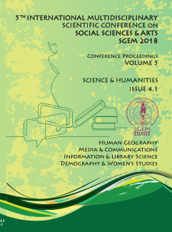 Proceedings SGEM 2018 / Vol.V, Issue 4 / ISSN 2367-5659