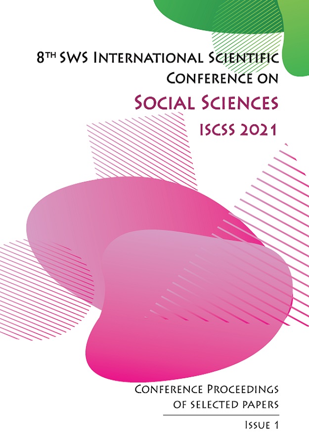 Proceedings ISCSS 2021 /  Vol 8, Issue 1/ ISSN 2682-9959